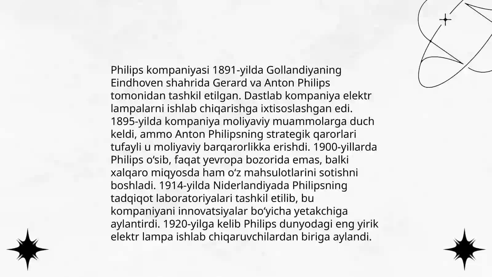 Philips kompaniyasi tashkil etilishi 4