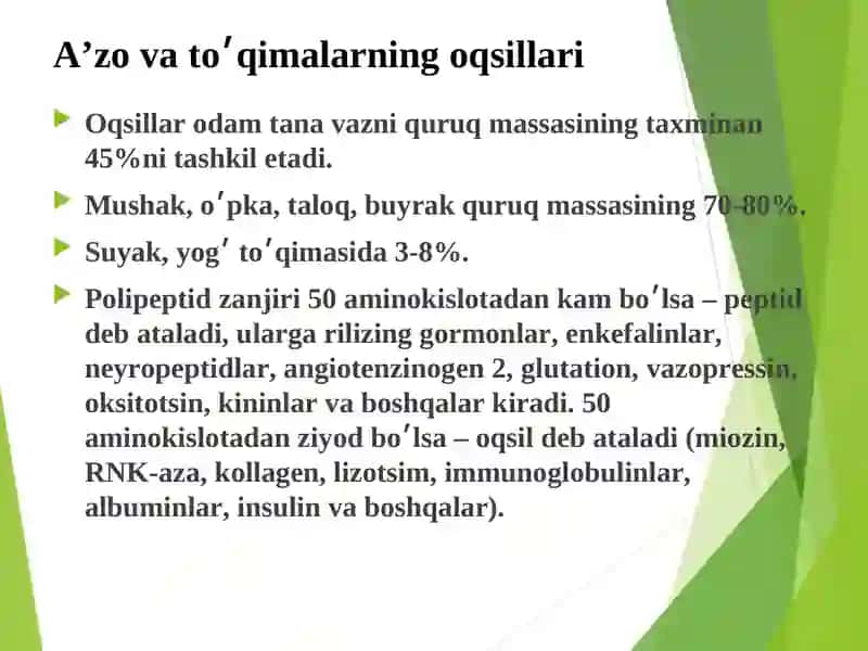 Oqsiltabiatli peptid va garmonlar 4