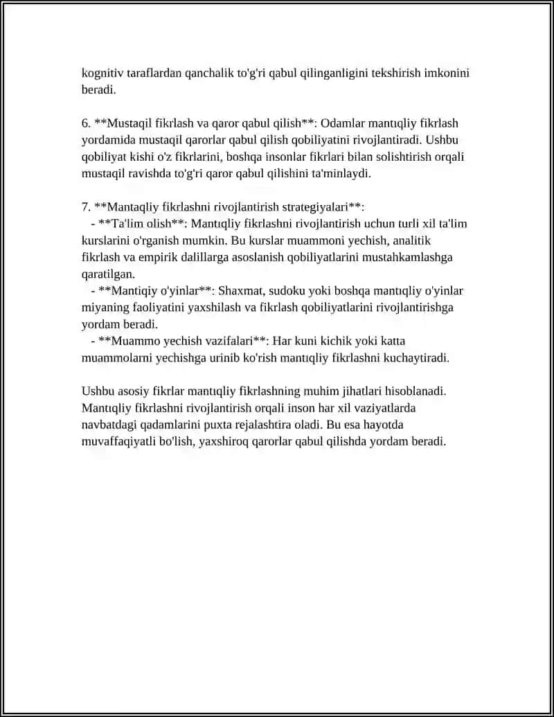 Mantıqliy fikrlash asoslari 4
