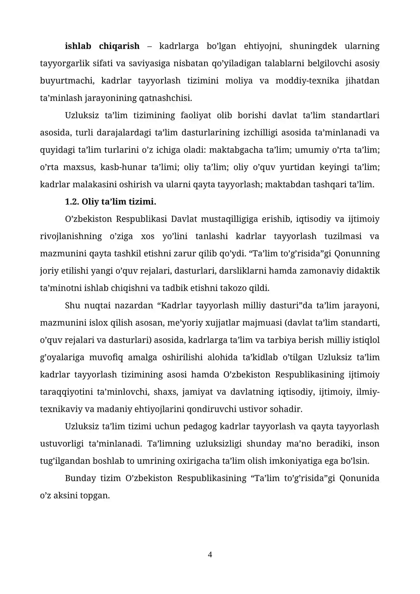Maxsus fanlarni o’qitish metodikasi fanining maqsadi va vazifalari 4