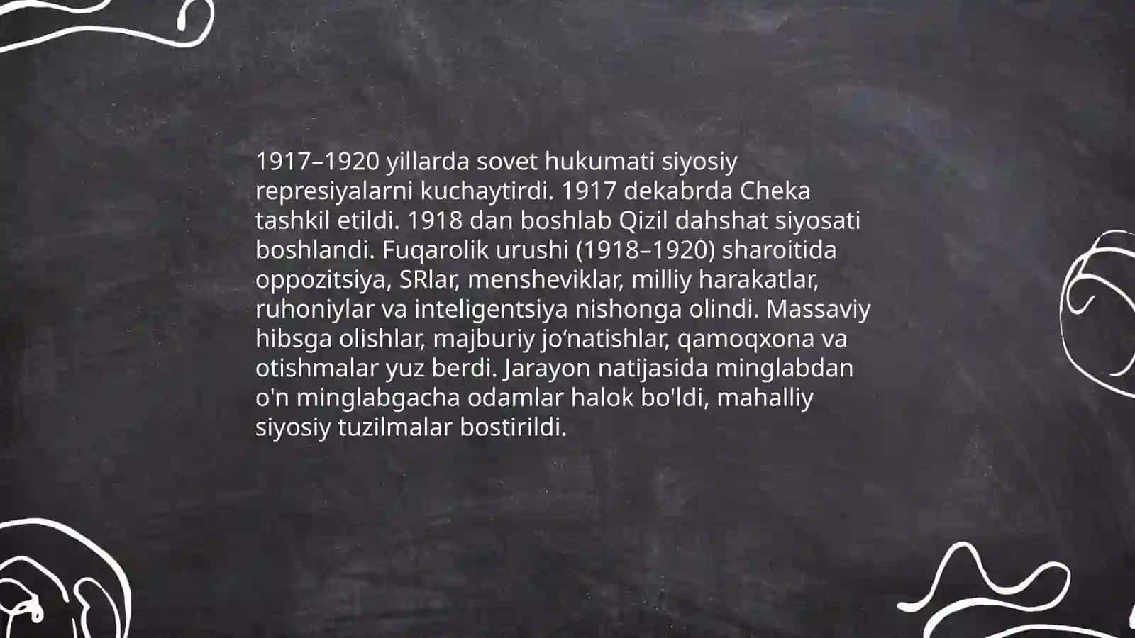 Sovetlarning qatag'on-zo'ravonlik siyosati va uning mohiyati 4