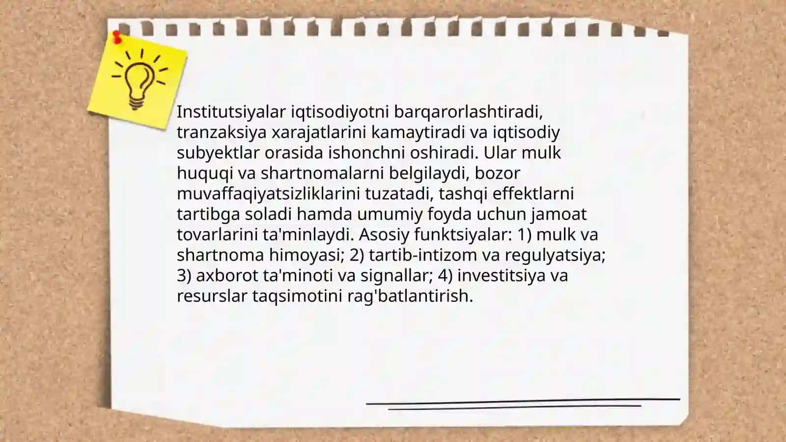 Institutsional iqtisodiyot faniga kirish 4