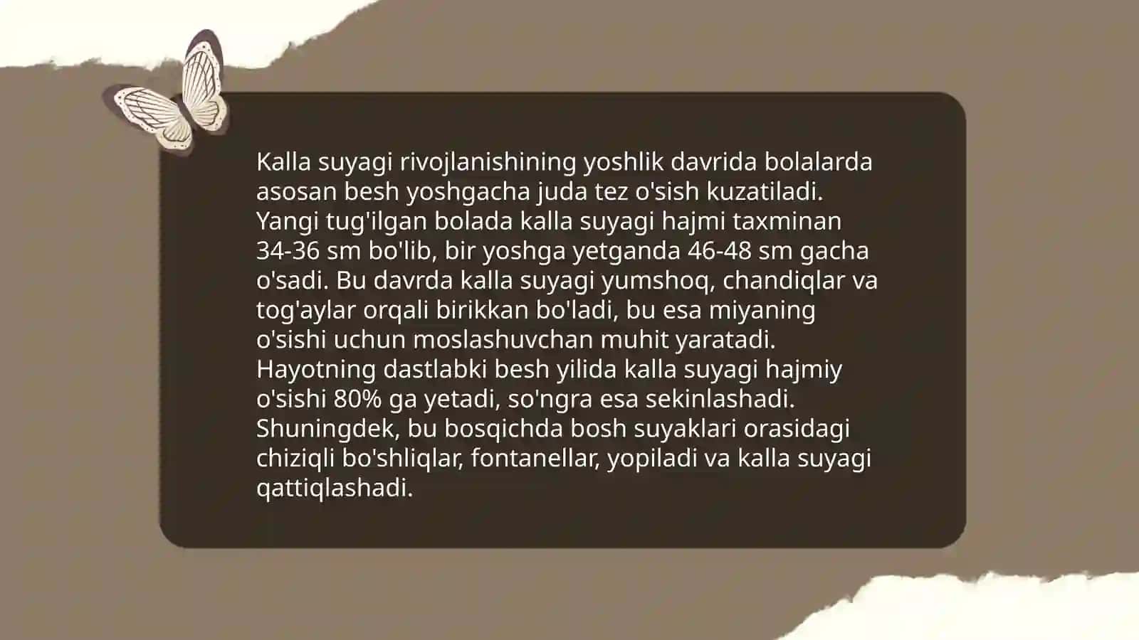Kalla suyagining yosh va jinsga nisbatan xususiyatlari, rivojlanish nuqsonlari 4