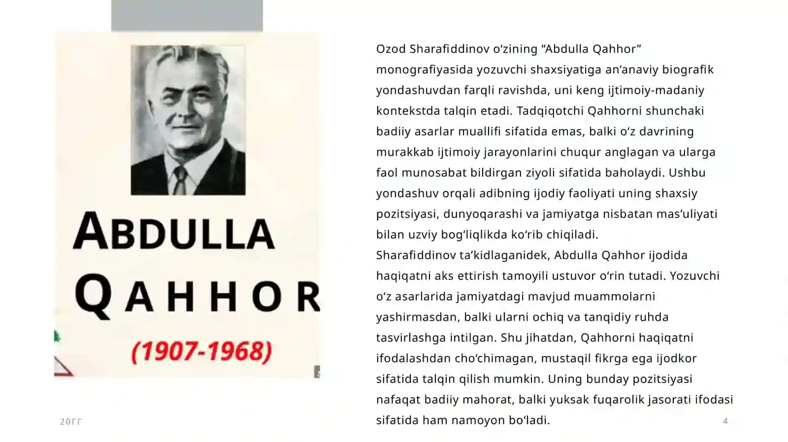 Abdulla Qahhor 4