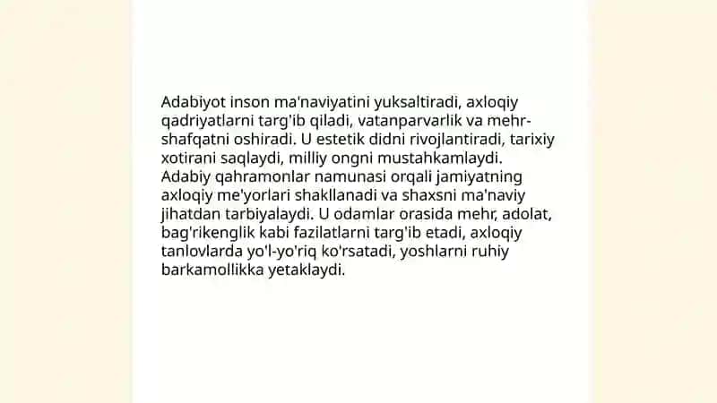 Adabiyotning funksiyasi 4