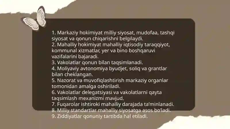 Oʻzbekistonda hokimiyatlarning boʼlinish tamoyillari va konseptual asoslari 4