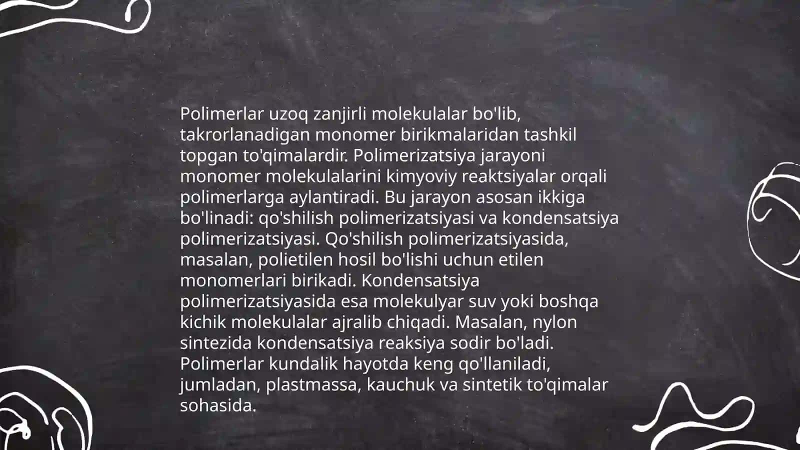 Yuqori molekulyar birikmalar 4