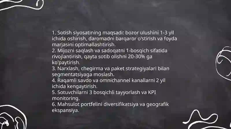 Sotish siyosati 4