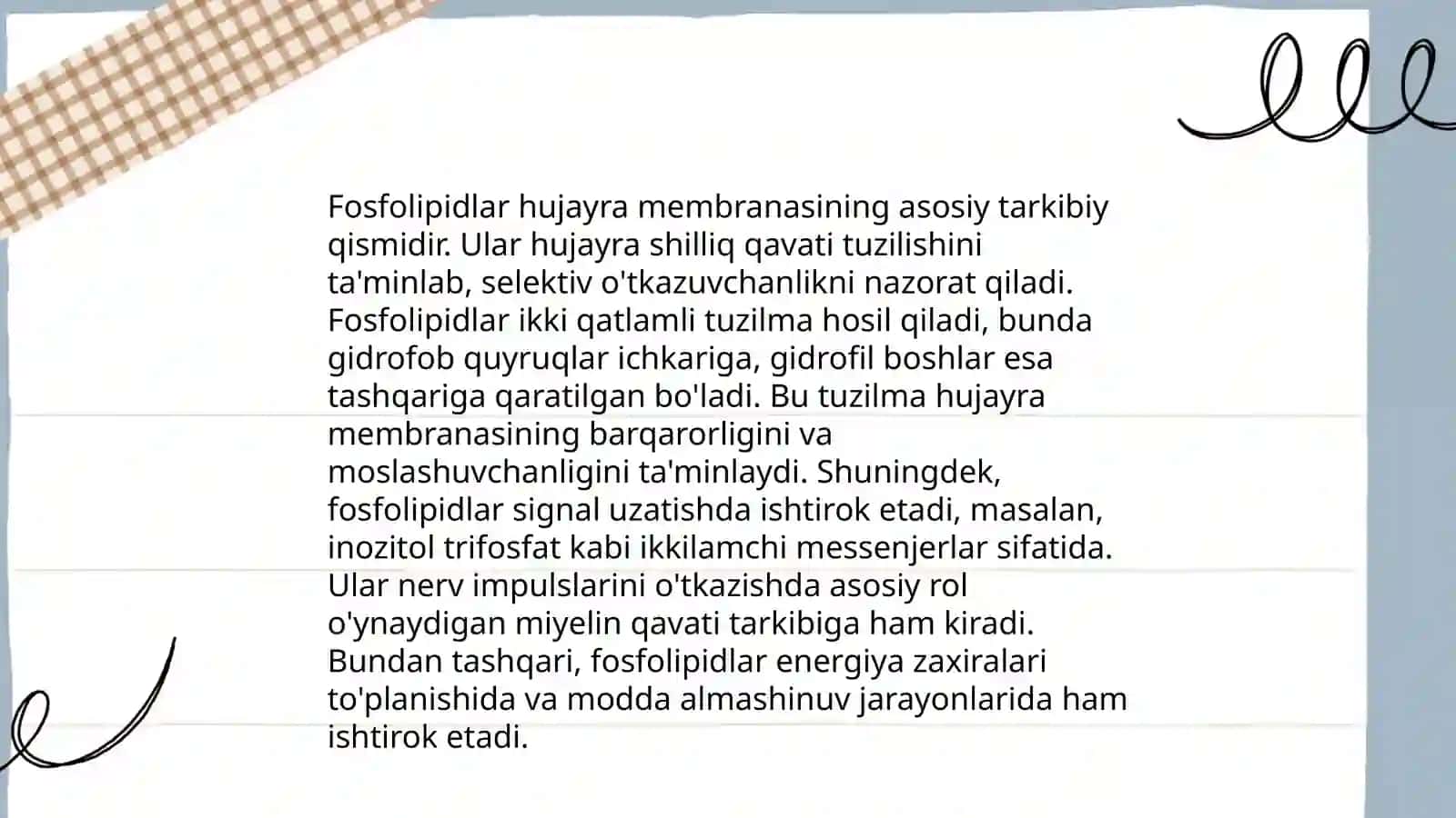 Fosfolipidlar almashinuvi buzilishlari 4