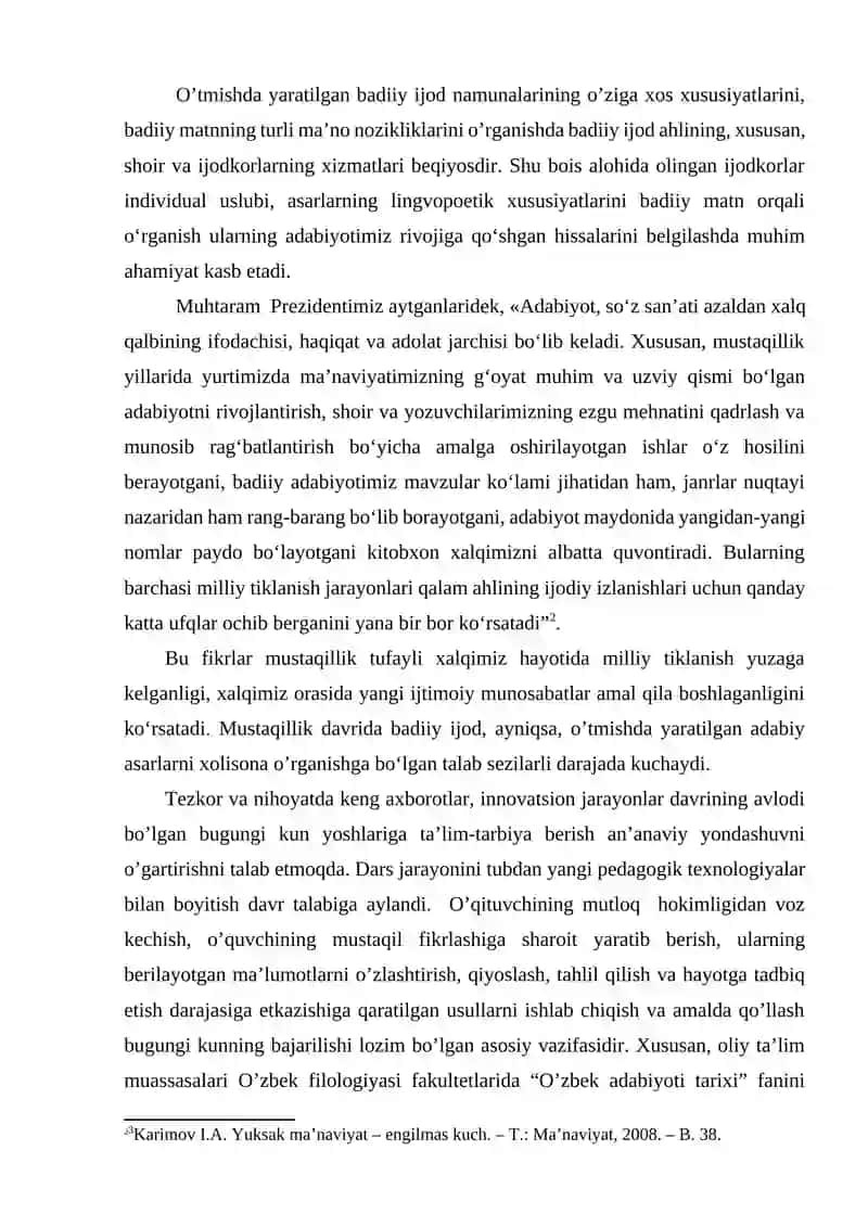 “Ahmad Yugnakiyning hayoti va ijodi” modulini o’qitishda matn bilan isnlash texnologiyalaridan foydalanish 4