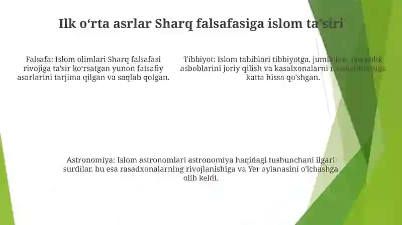Ilk Õrta Asr Sharq Falsafasi Va Uyğonish Davri 4