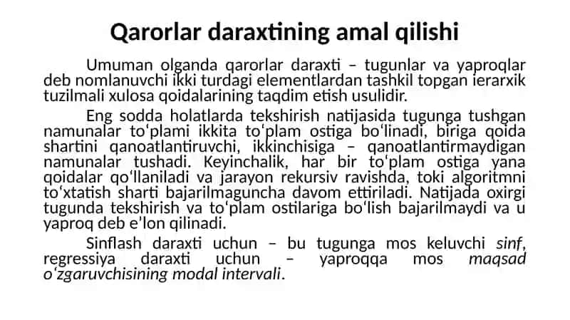 Qarorlar daraxti 4