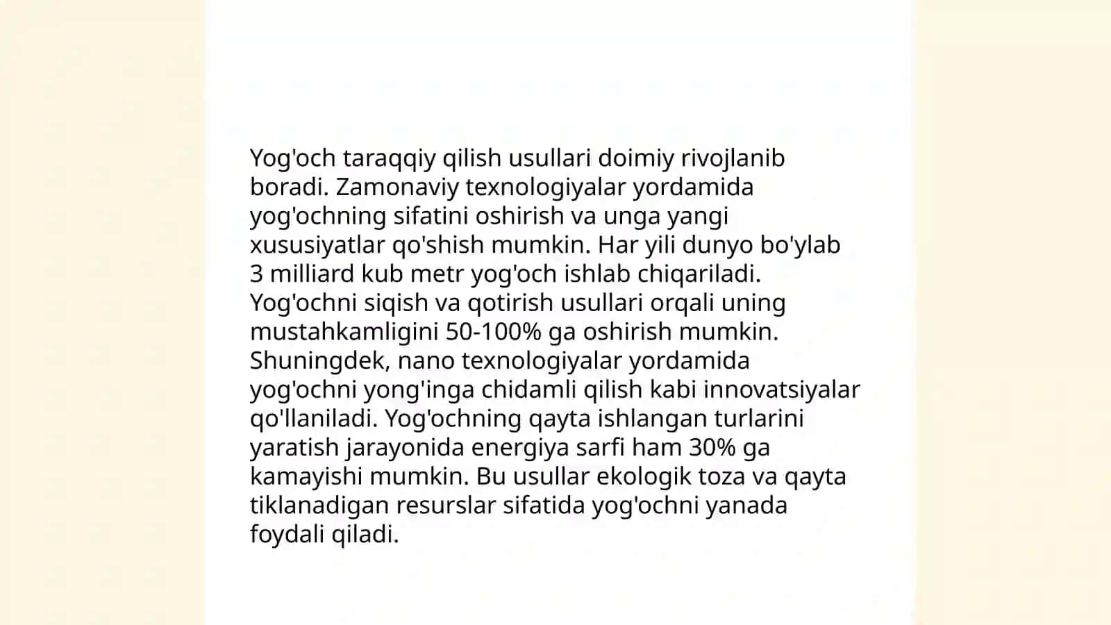 Yog'ochga ishlov berish texnologiyasi 4