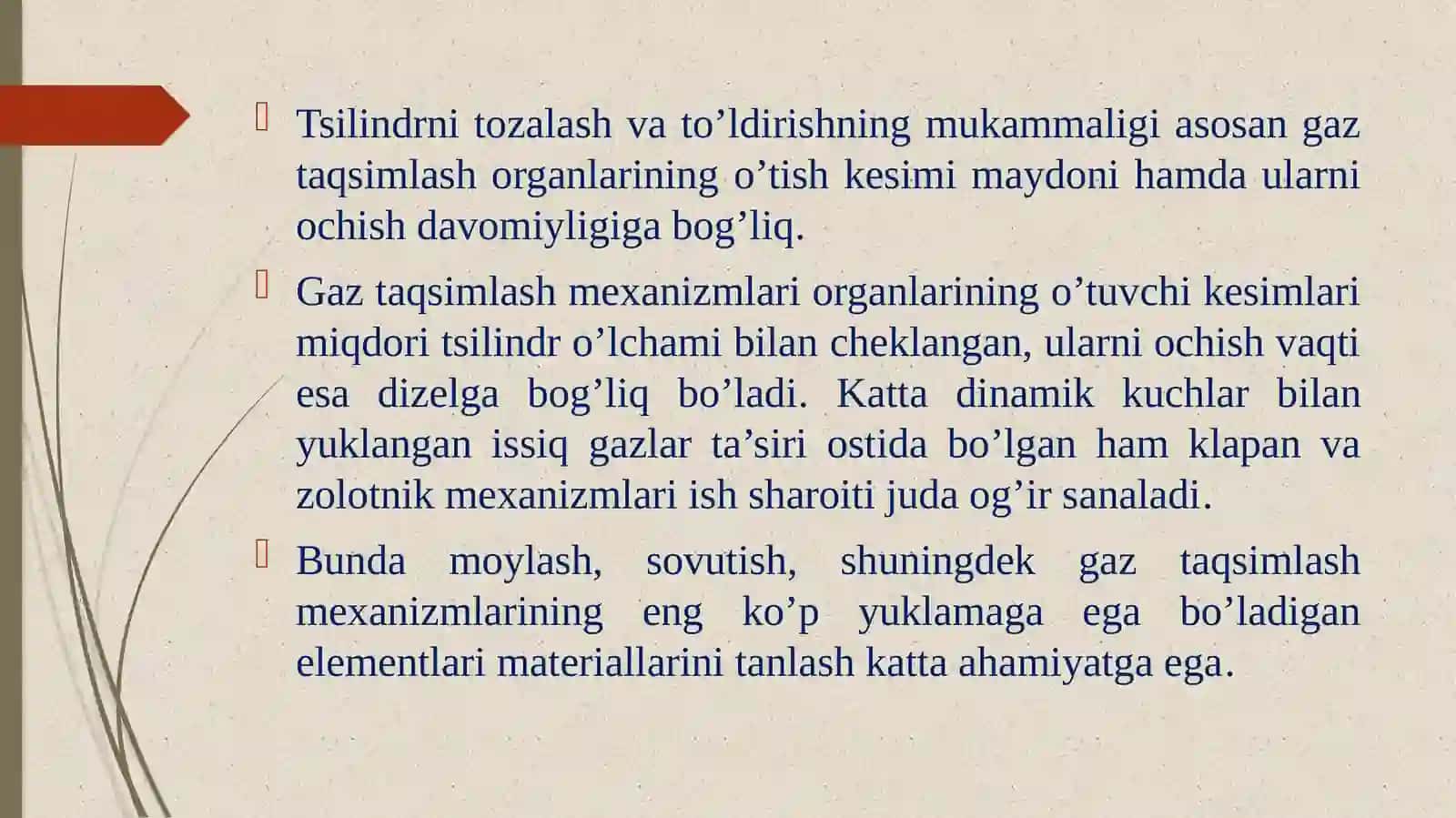 Gaz taqsimlash mexanizmlari 4