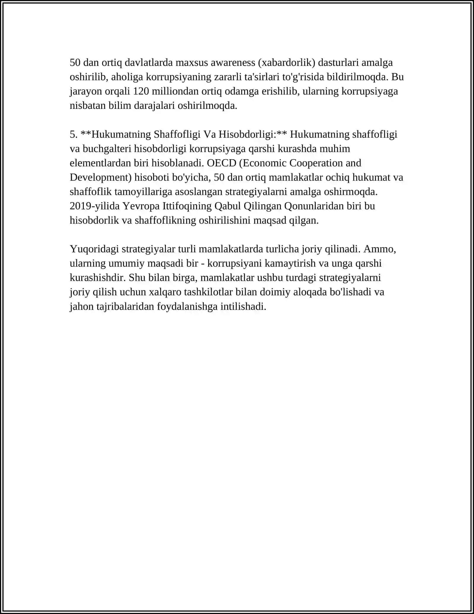 O'ZBEKISTONDA KORRUPSIYAGA QARSHI KURASH MEXANIZMLARI 4