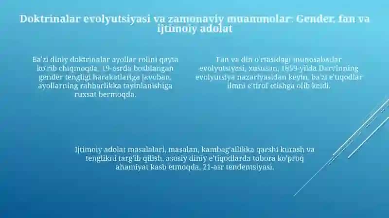 Diniy tashkilotlarning zamonaviy dunyoviy me’yorlarga moslashuvi 4