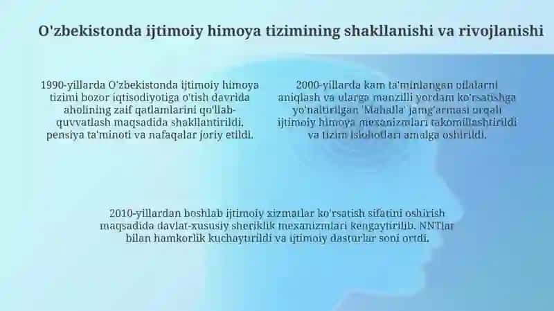 Oʻzbekistonda ijtimoiy ishning tarixiy rivojlanish bosqichlari 4