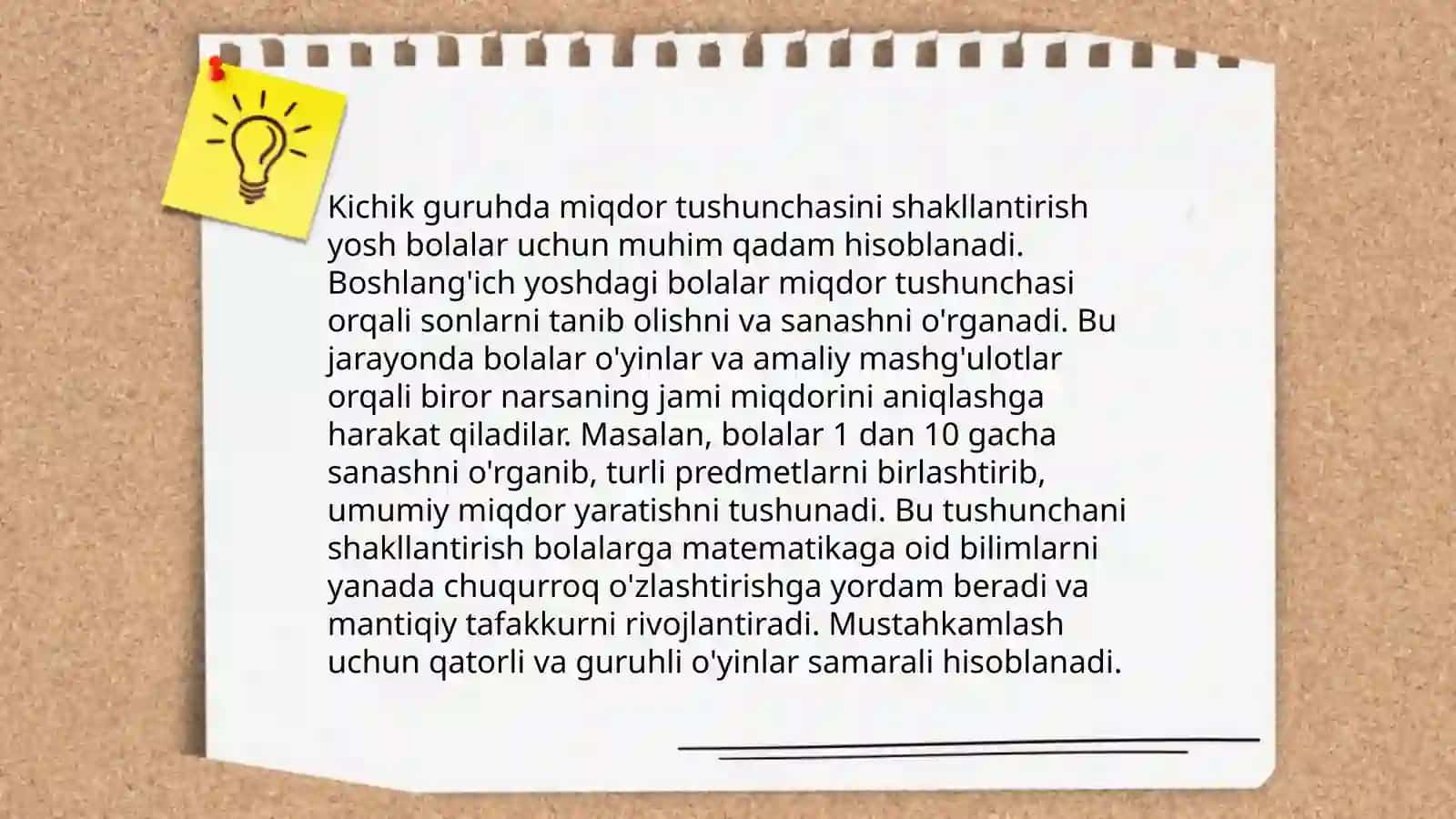 Maktabgacha yoshdagi bolalarda miqdor va son sanoq haqidagi bilimlarni shakllantirish va sanashga oʻrgatish 4