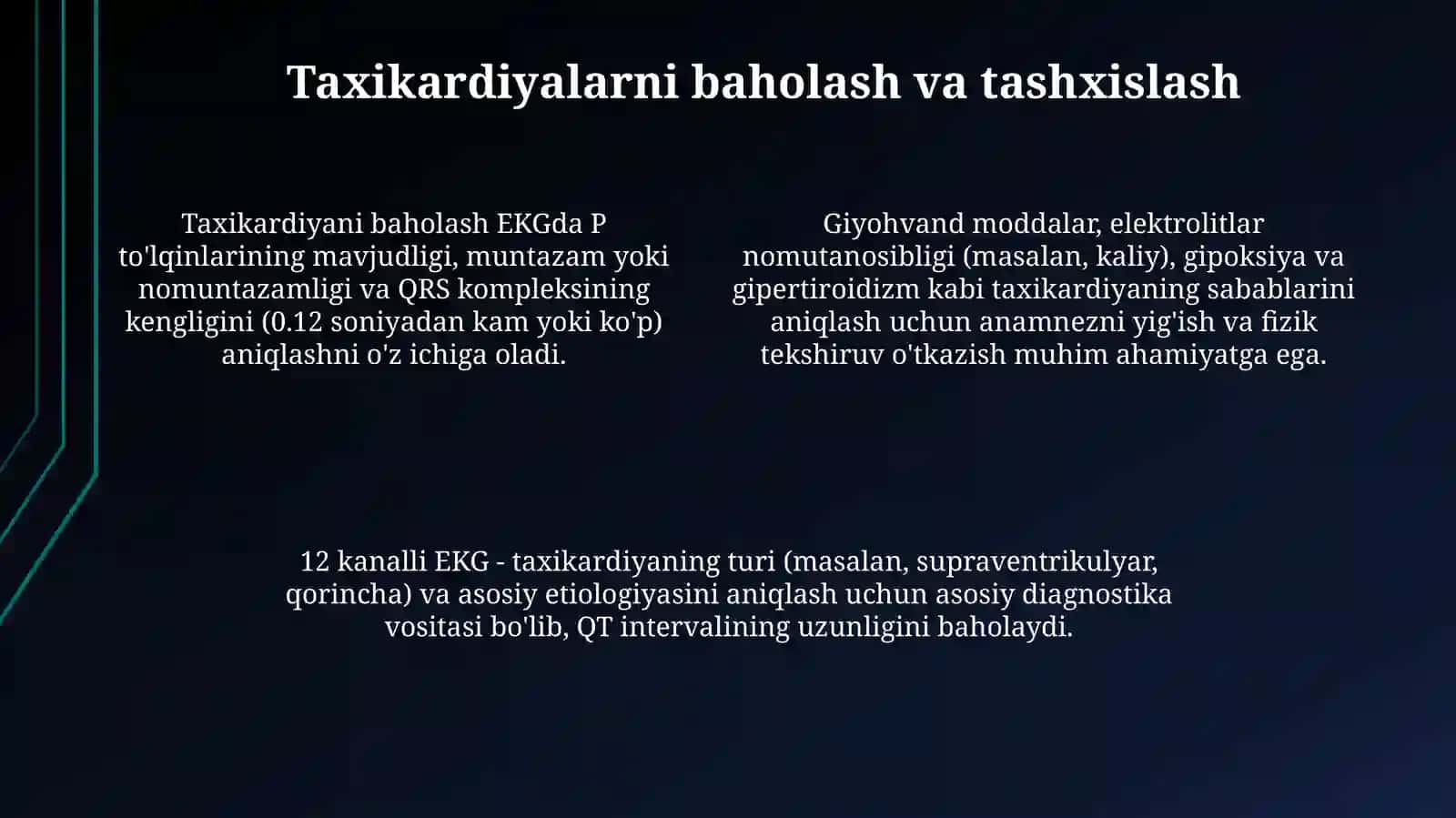 Taxikardiyalarda shoshilinch tez tibbiy yordam 4