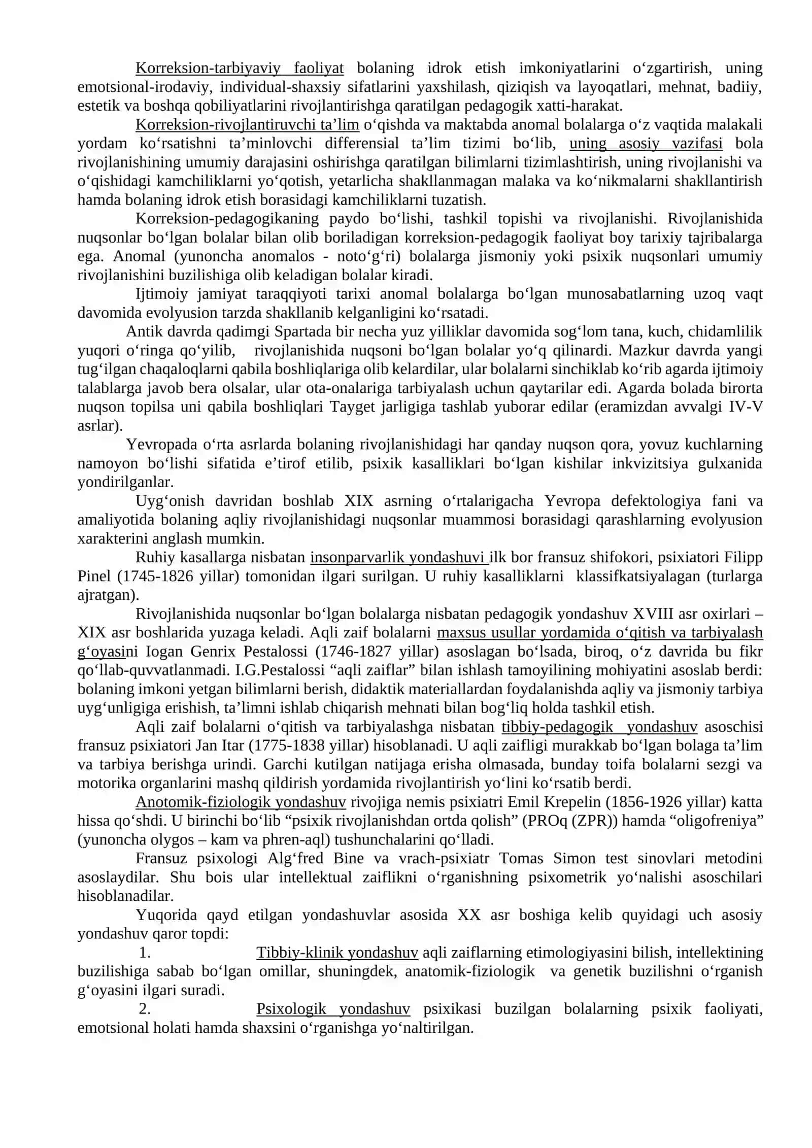 Korreksion (maxsus) pedagogika fanining predmeti va vazifalari 4