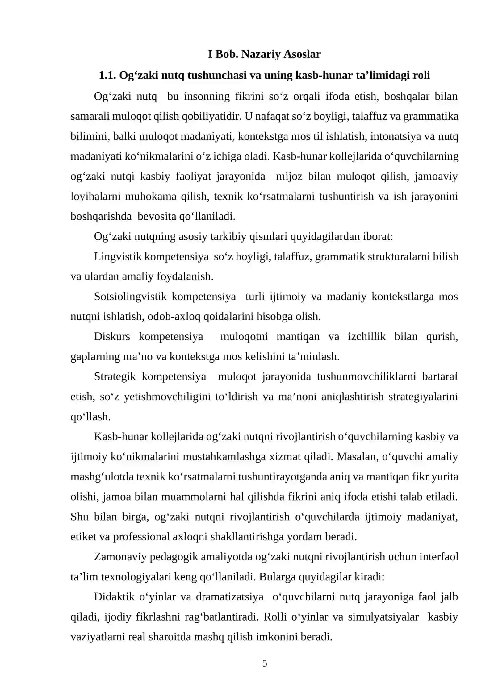 KASB HUNAR KOLLEJLARIDAOQUVCHILARNINH OGZAKI NUTQINI RIVOJLANISHIDA TALIM TEXNOLOGIYALARINING AHAMIYATI 4