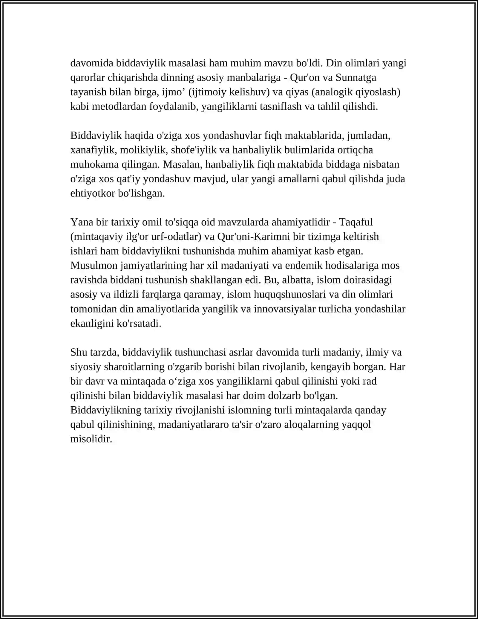 BIDDAVILYLIK DINING PAYDO BULISH TARIXI ASOSIY TAMOYILLARI MANBALARI VA OQIMLARI 4