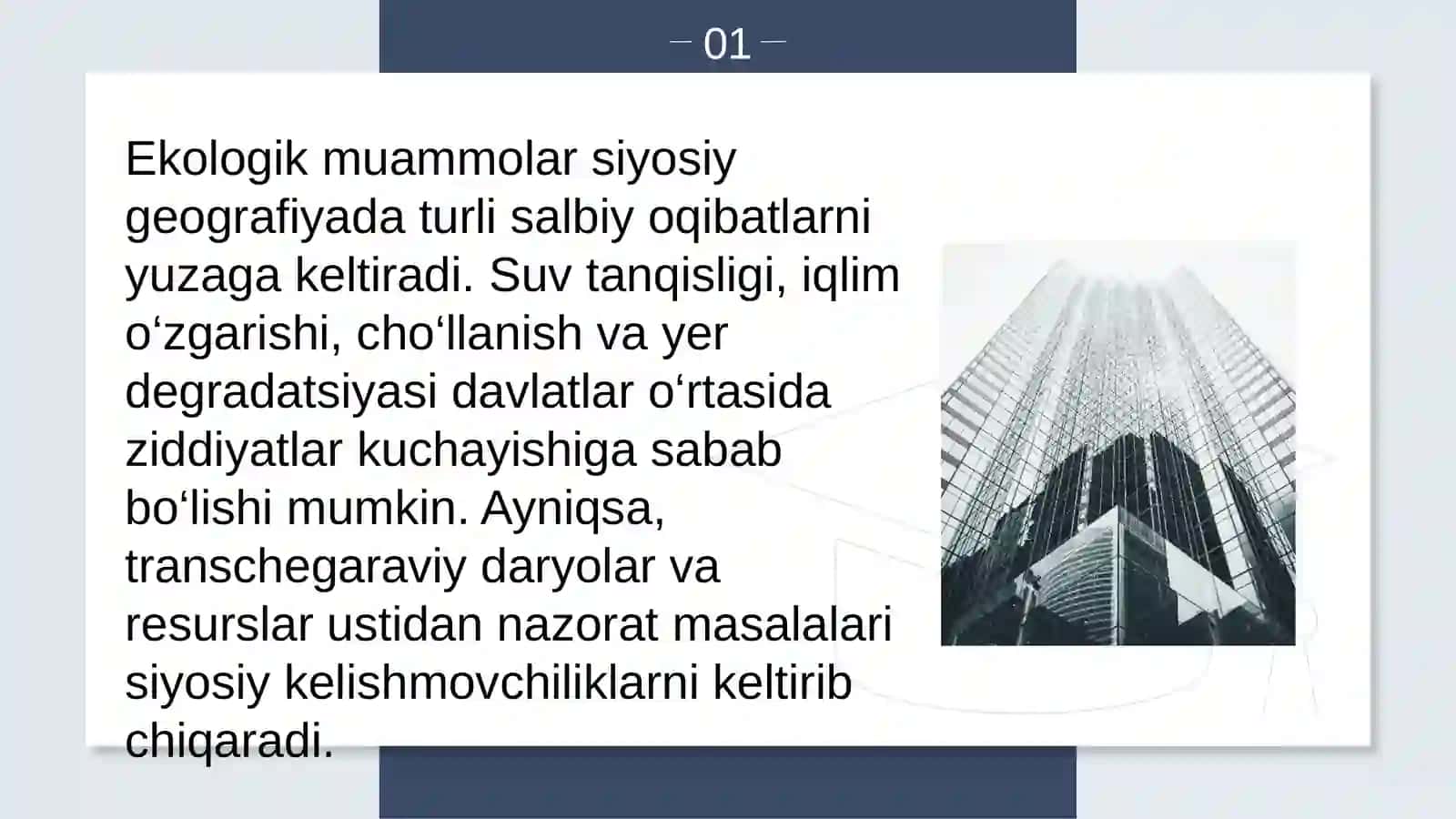 Siyosiy geografiya va ekologik xavfsizlik masalasini baholash 4