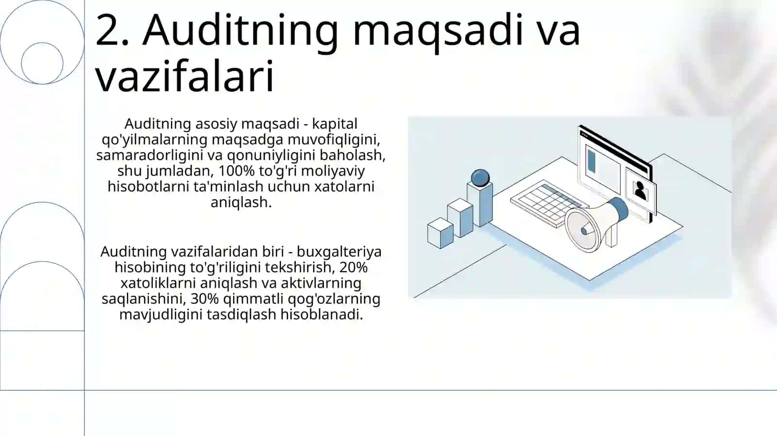 Kapital qo'yilmalara auditining axborot manbalarivazifalari 4