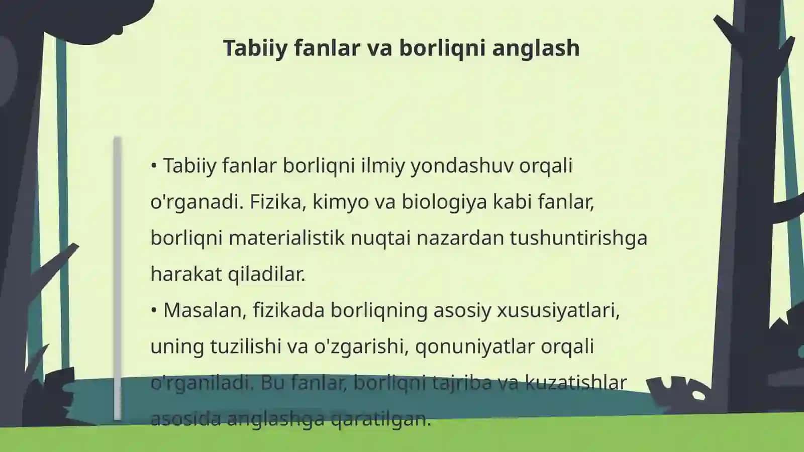 Falsafa va tabiiy ilmiy fanlarda borliqning mohiyatiga oid konsepsiyalar 4