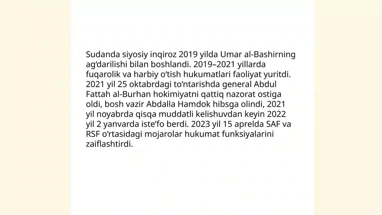Sudanda kechayotgan jarayonlar 4