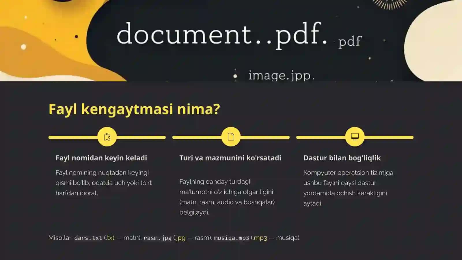 Fayl kengaytmasi va ularni samarali boshqarish 4