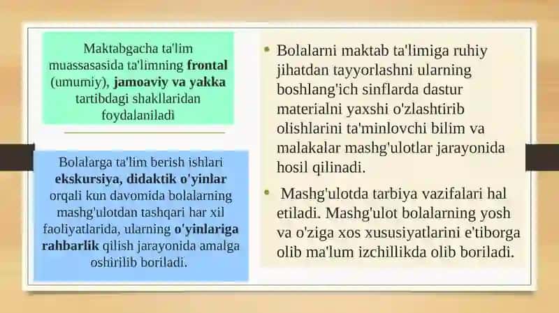 Bolalarnimaktabgatayyorlashdamashgʻulotningoʻrni 4
