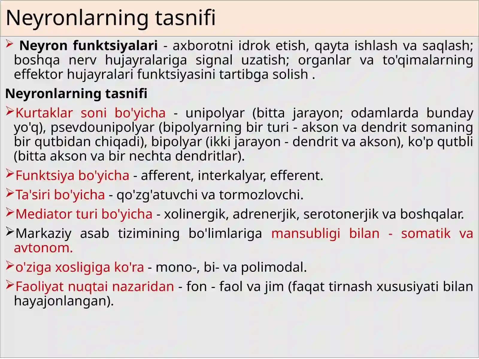 MNSDA QO`YIQISH VA INBIBISIYA. NERV MARKAZLARINING XUSUSIYATLARI. MUVOFIQLASHTIRISH PRINSİPLARI REFLEKTIV FAOLIYATLAR 4