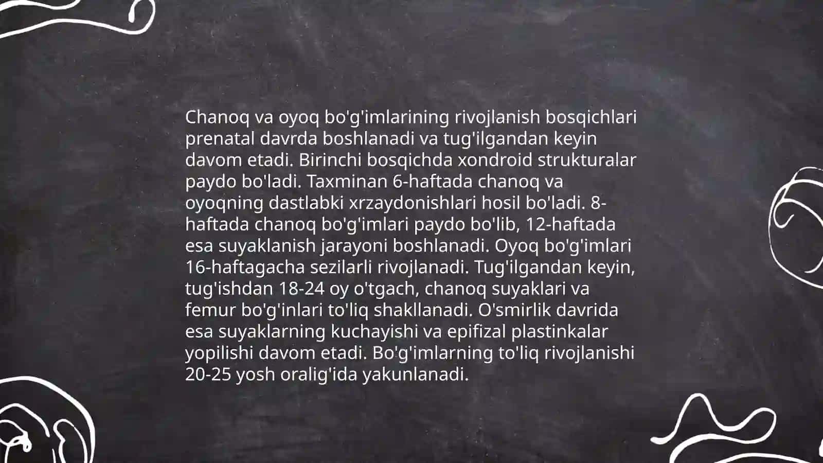 Chanoq va oyoq bo'g'imlari rivojlanishiga sport va mehnatning ta‘siri 4