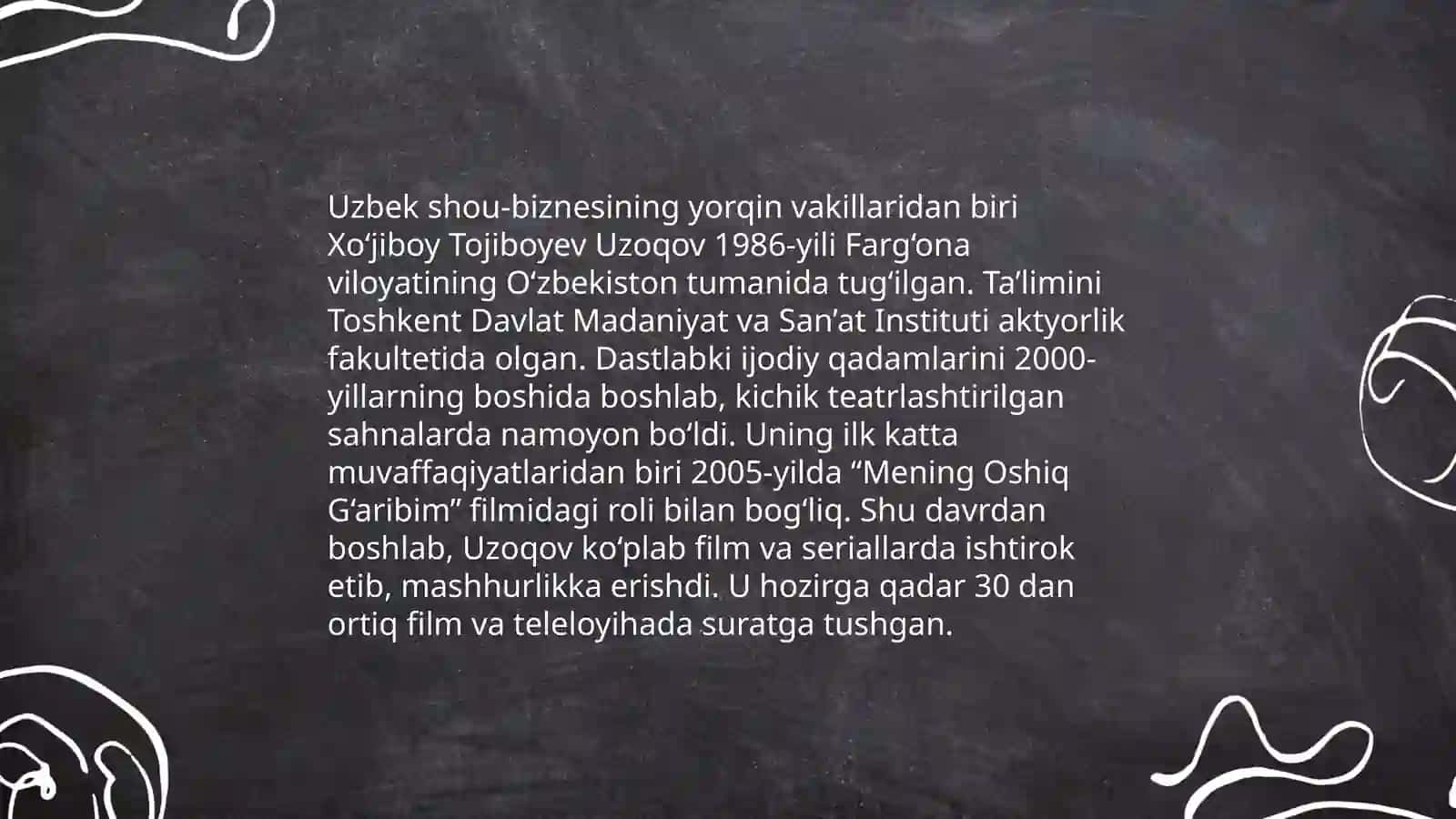 "Mamurjon Uzoqov hayoti va ijodi" 4