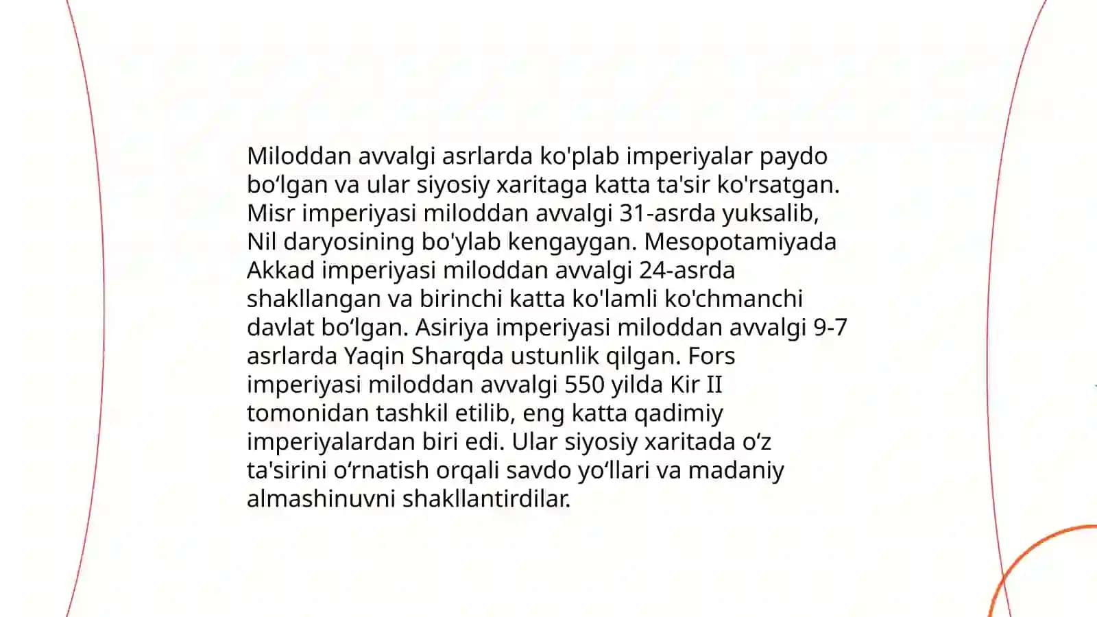 Dunyo siyosiy xaritasining shakllanish bosqichlari 4