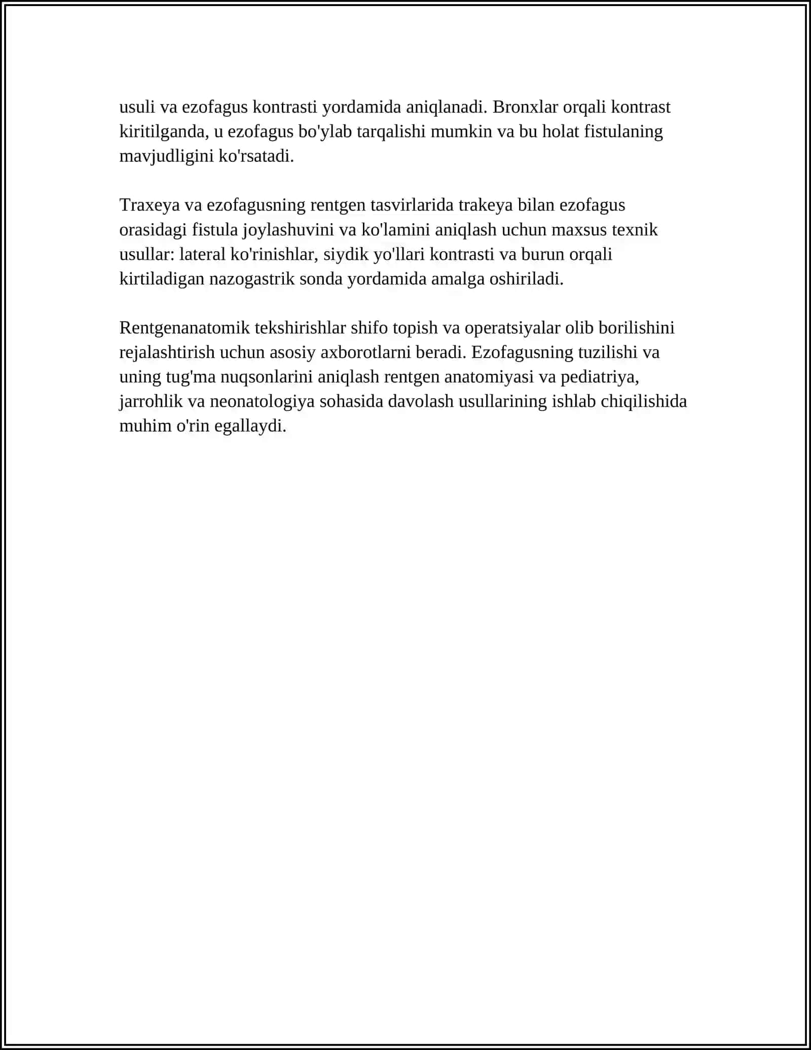 ZARMED UNIVERSITETI BDI0225 MUSTAQIL ISH 4