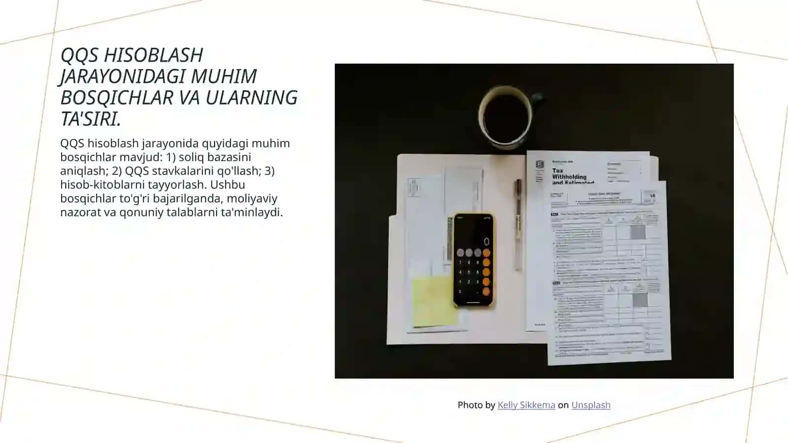 QQS hisoblash tartibi va hisobini tashkil etish 4