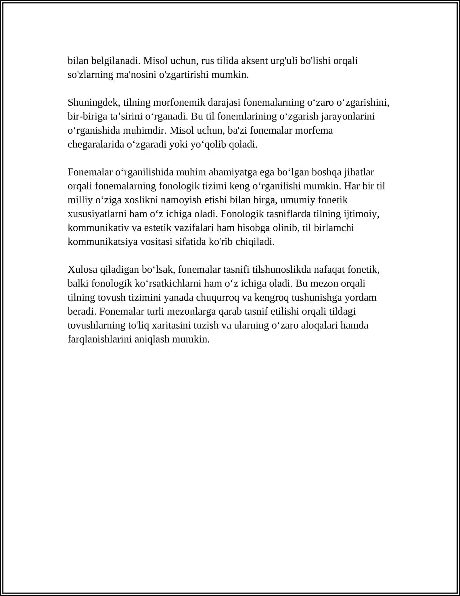 TURLI TILLARDAGI FONEMALAR SISTEMASI 4
