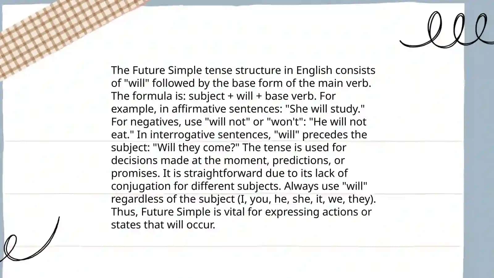 The Future simple tense 4