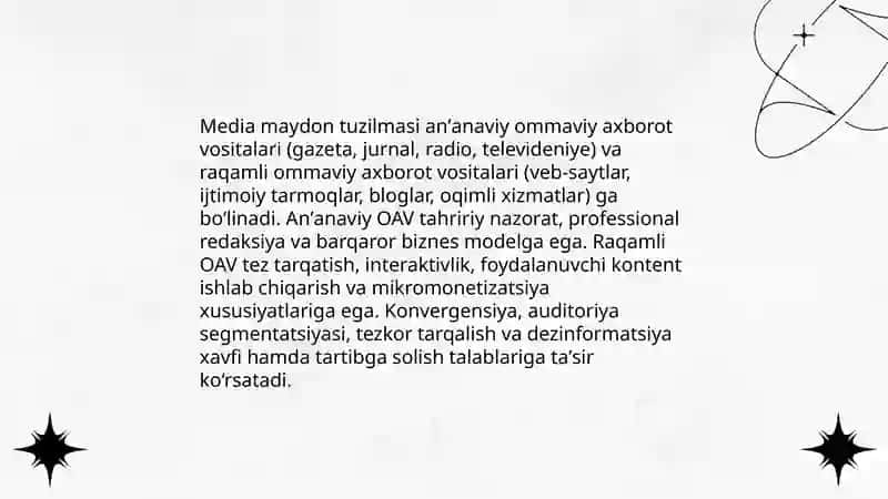 Media maydon tuzilishi va taʼsiri 4