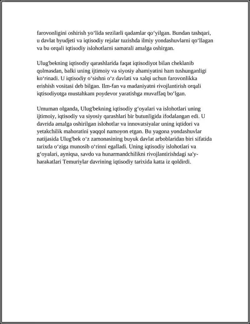 ULUG'BEKNING IQTISODIY G'OYALARI VA IQTISODIY ISLOHATLARI 4