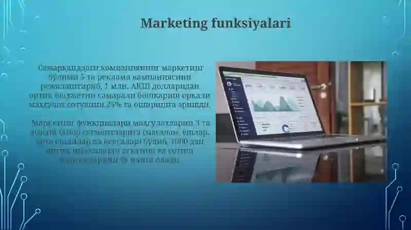 Marketing tamoyillari, vazifalari, funksiyalari va turlari 4