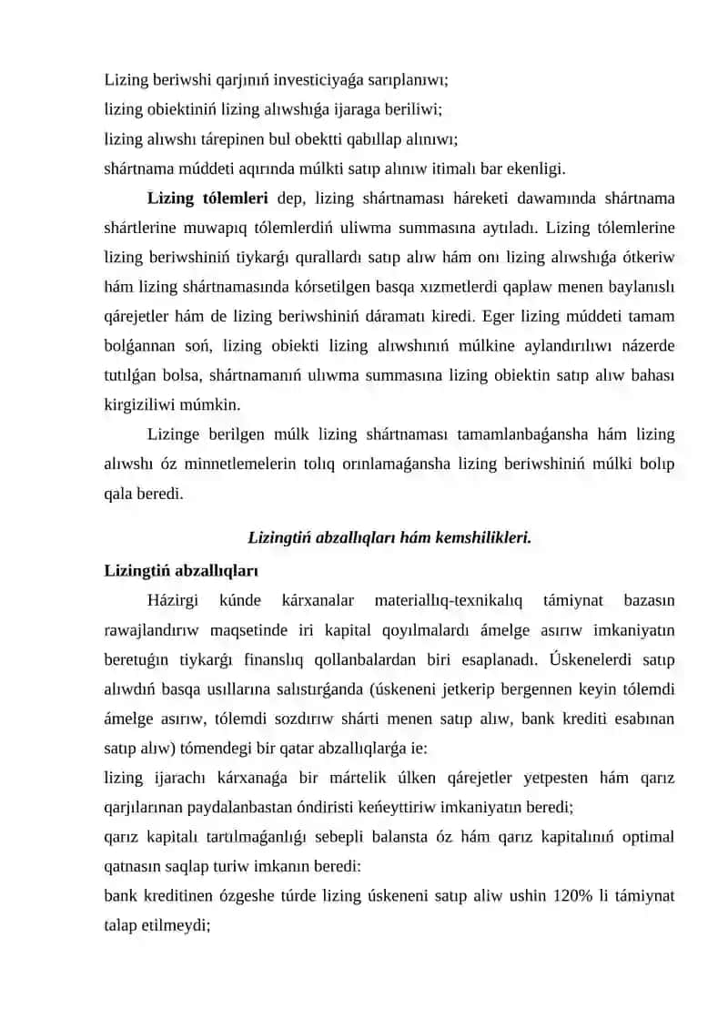 Lizing haqqında tusinik 4