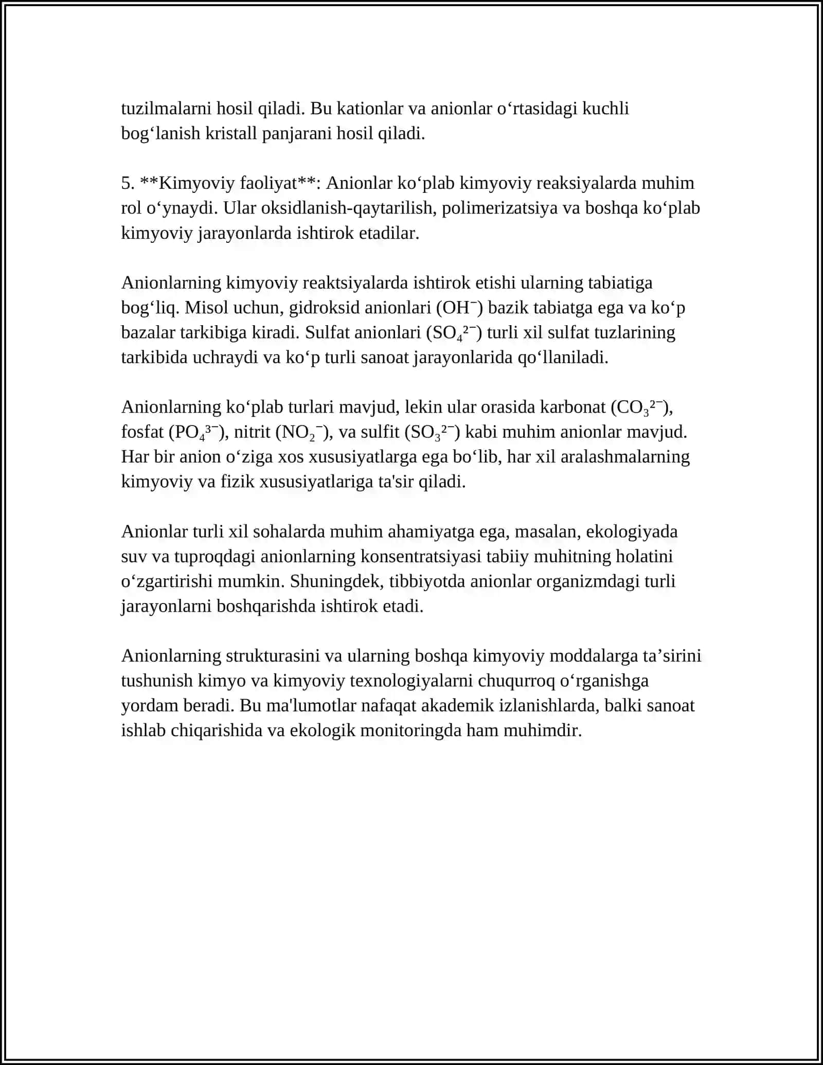 ANIONLARGA XOS REAKSIYALAR 4