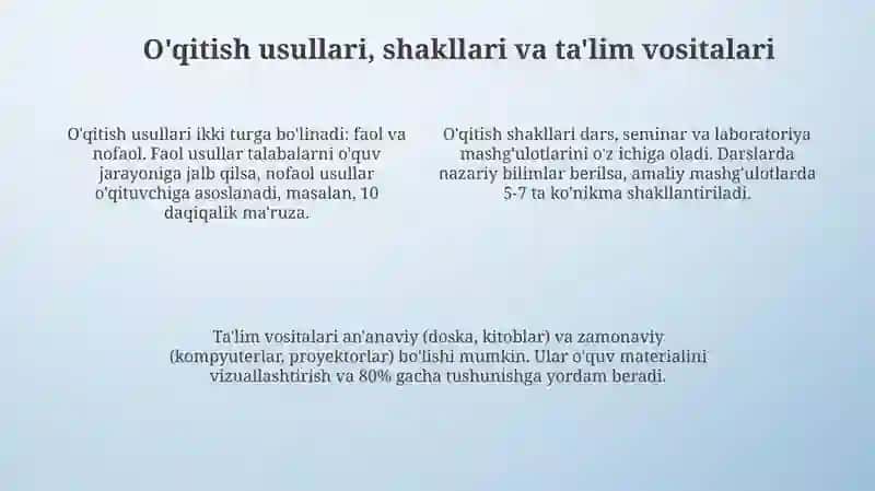 Ta'limiy jarayonning maqsad va vazifalari hamda pedagogik texnologiyalar 4