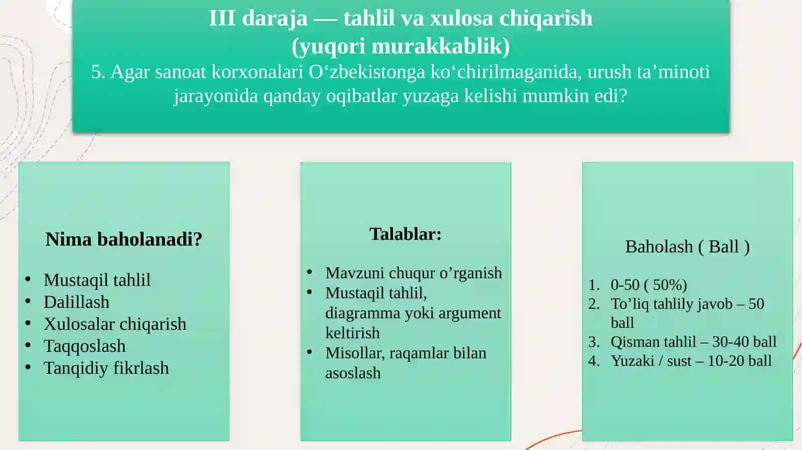 Ikkinchi Jahon urush yillarida sanoat korxonalarining O’zbekistonga ko’chirilishi ularning faoliyati 4