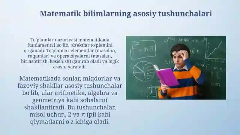 Mantiqiy fikrlash va matematik bilimlarning o‘zaro aloqasi 4