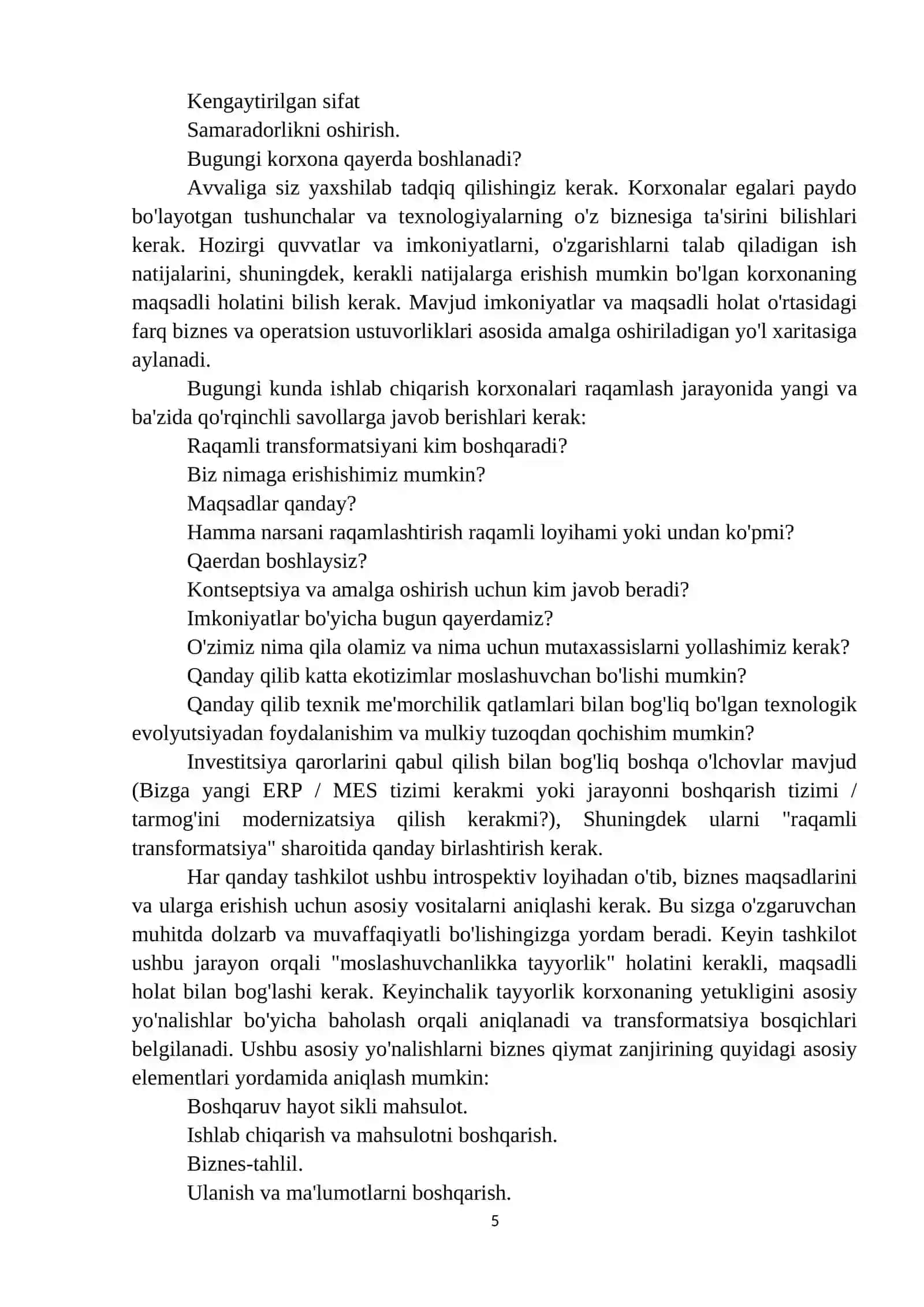 RAQAMLI BIZNES VA JARAYONLARNI RAQAMLASHTIRISH 4