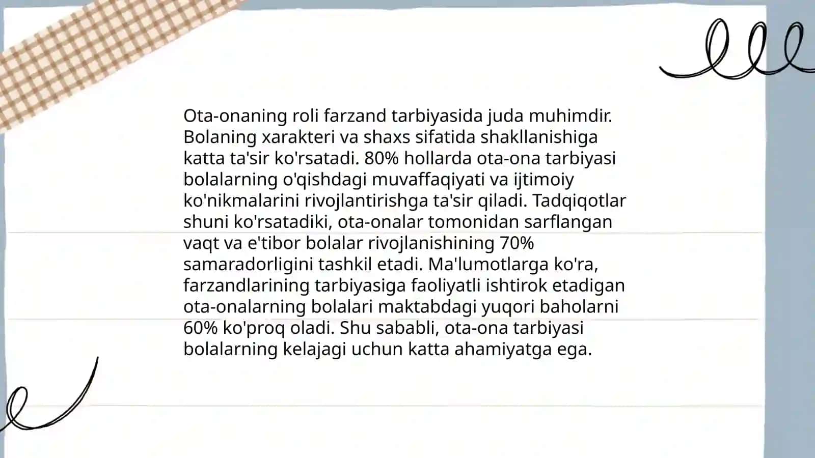 Oilada tarbiya asoslari 4